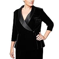 Alex Evenings Women's Velvet Blouse Top (Multiple Styles Petite and Regular Sizes)