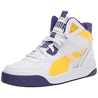 Puma Kids Boys Backcourt Mid Lace Up Sneakers Shoes Casual - White