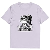 Googi Meditative Gorilla Zen Master Fitness and Grace Eco-Friendly Organic Cotton Graphic T-Shirt