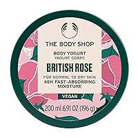 The Body Shop British Rose Body Yogurt – Instantly Absorbing Hydration from Head to Toe – For Normal to Dry Skin – Vegan – 6.91 oz