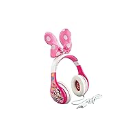eKids Minnie Mouse Headphones for Kids, Wired Headphones for School, Home or Travel
