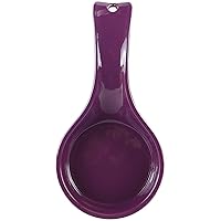 Reston Lloyd Rest Plastic Counter Stove Top Utensil Holder for Spoons, Ladle, Tong, Space-Saving Hanging Hole on Handle, Plum