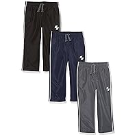 The Children's Place Baby Boys' and Toddler Athletic Track Pant, Water Resistant, 3 Pack