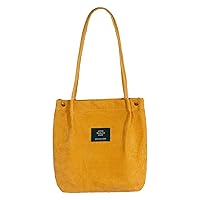 Eflyinglion Corduroy Tote Bag Soft Shoulder Handbag for Women Shopping Travel