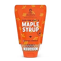 Nate's Honey Maple Syrup - 12 oz Sustainable Pouch - Pure Honey and Real Maple Syrup - All-Natural Topping for Waffles and Pancakes - Kid-Approved Taste