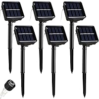 6 Set Replacement Solar Panel 1.2v 600ma Replacement Parts for Solar Lights with 6.56ft Power Cord Waterproof Solar Panel for Outdoor Lights Solar Flower Lights Garden Landscape Patio Decor