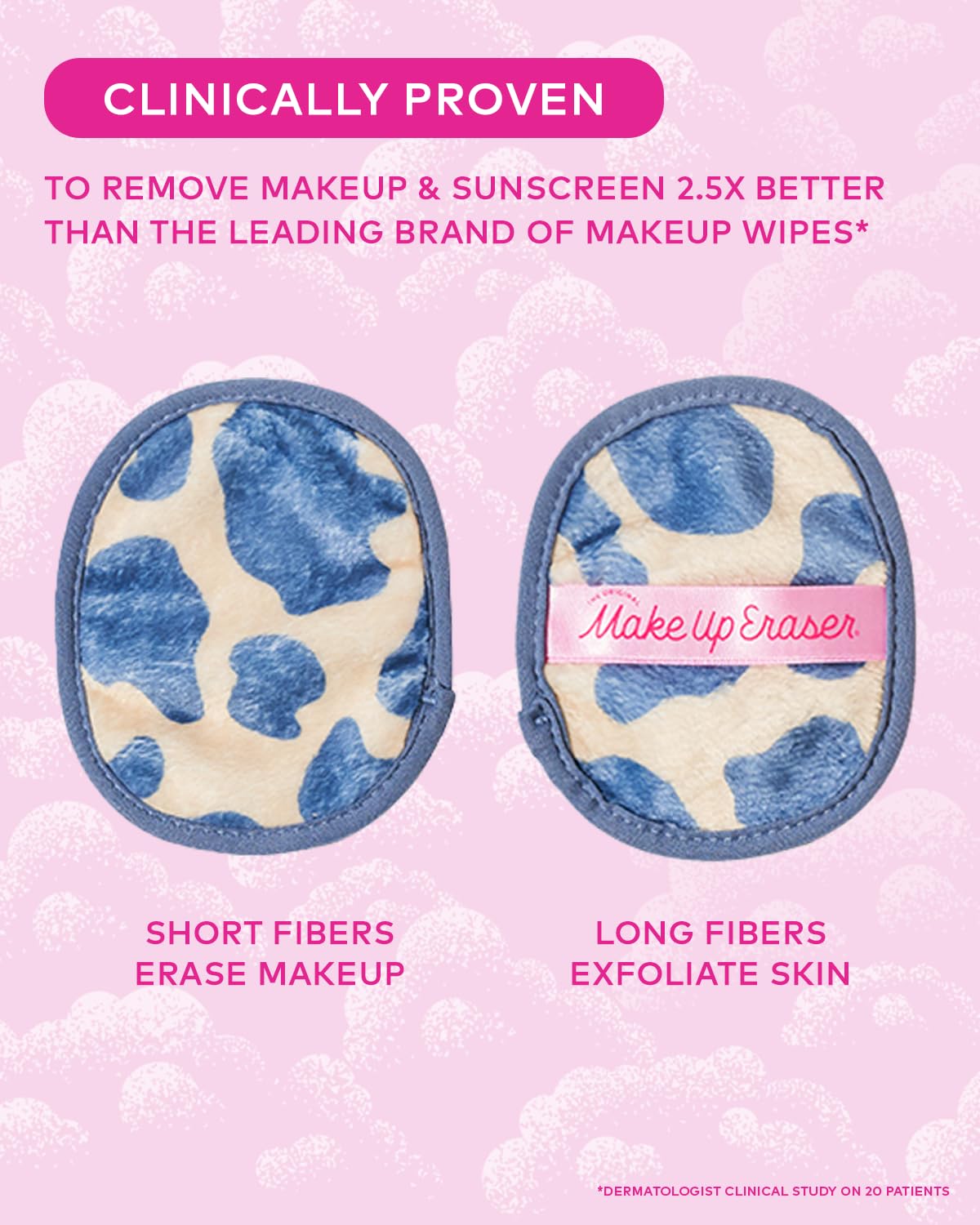 MakeUp Eraser, 7-Day Set, Erase All Makeup With Just Water, Including Waterproof Mascara, Eyeliner, Foundation, Lipstick, and More! Coastal Cowgirl, 7 ct.