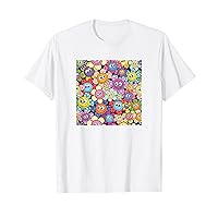 Colorful Smile Face Shirt Happy Flowers Smiling Face Kids T-Shirt