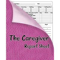 The Caregiver Report Sheet: Caregiver Daily Log Book, Medical Records Organizer, Patient Care Report.
