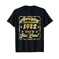 Annoying Each Other Since 1982 41 Years Wedding Anniversary T-Shirt