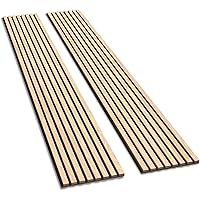 Wood Slat Wall Panels, 2 Pack Wood Slats for Wall, 94.48