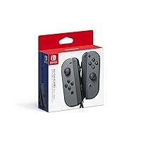 Nintendo Switch Joy-Con (L/R) Gaming Controller, Gray (Renewed)
