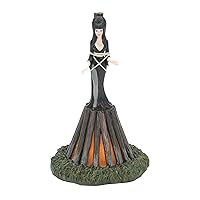 Department 56 Elvira Mistress of The Dark Village Accessories at The Stake Lit Figurine, 5.59 Inch, Multicolor