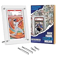 1-Slot Clear PSA Card Display Case Frame - Plastic Trading Card Stand for Collectibles Baseball Basketball Football Soccer and Sports Start Cards (1 Pack Desk Frame)