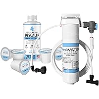 PureWater Filters KQ8 PW5486 Super Deluxe Kit and Brewer Care Descaling Solution and Clean Pods for Keurig Models B150, K150, B155, K155, K2500, K3000, B3000, B3000se, K3500, K4000