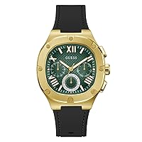 GUESS GW0571G3 Men's Watch, Black/Gold/Green, Classic