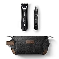 MANSCAPED® The Perfect Duo 5.0 Contains: The Lawn Mower® 5.0 Ultra Electric Groin & Body Hair Trimmer, The Weed Whacker® 2.0 Nose & Ear Hair Trimmer, The Shed Toiletry Bag