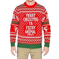 Merry Christmas Filthy Animal Kevin Festive Holiday Ugly Chritmas Sweater