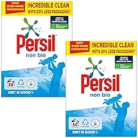 2x of 60 Wash Persil Non-Bio Washing Powder with Biodegradable Ingredients