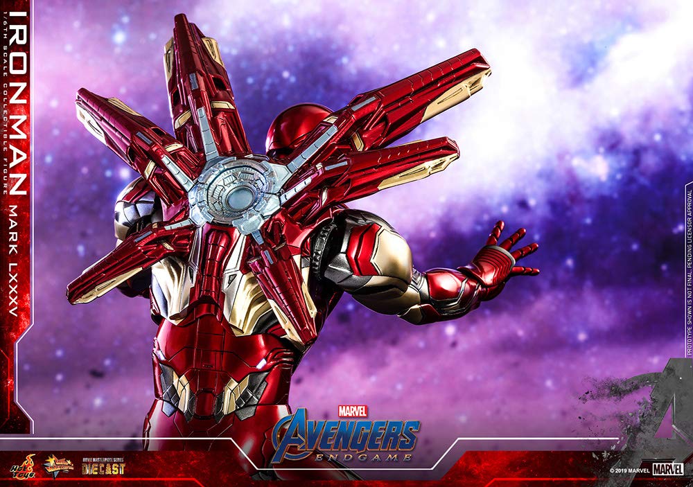 Hot Toys Marvel: Avengers Endgame - Iron Man Mark LXXXV 1:6 Scale Figures, Multicolor, HT904599
