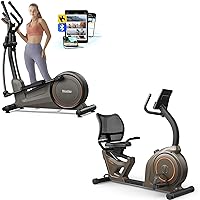Recumbent Exercise Bike & Elliptical Machine, 16 Resistance Levels and 400LB Weight Limit