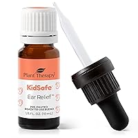Plant Therapy KidSafe Ear Relief Essential Oil Ear Drops Blend Pre-Diluted 10 mL (1/3 oz) 100% Pure, Children Ear Oil Drops, Natural Eardrops, for Kids and Adults, Therapeutic Grade