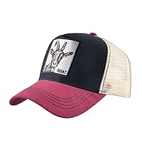 Embroidered Animal Trucker Hat, Mesh Back Baseball Cap, Unisex Funny Patch Classic Gaming Dad Hat, Horse Gift