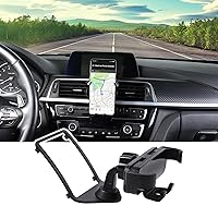 LLKUANG Car Mobile Cell Phone Holder Mount for BMW 1 2 3 4 Series GT F20 F21 F22 F23 F30 F31 F32 F33 F34 F35 F36 M2 F87 M3 M4 F80 F82 F83(Only Placed Vertically) (Black)