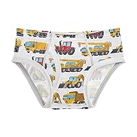 Vehicle Boys' Briefs Auto Vehicle Toy Truck Kid Underwear Little Child Underpants, 2-8T