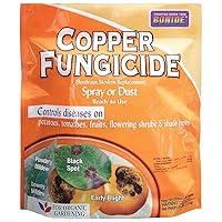 Copper Fungicide, 4 lb. Ready-to-Use Spray or Dust for Organic Gardening, Controls Common Diseases in Lawn & Garden