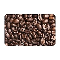 Bathroom Rugs Non-Slip Water Absorbent Washable Area Rug Pad, Soft Thick Carpet 20 X 31.5 Inches, Living Room Bedroom Kitchen Rug, Bath Door Muddy Mats Home Decor - Funny Roasted Coffee Beans