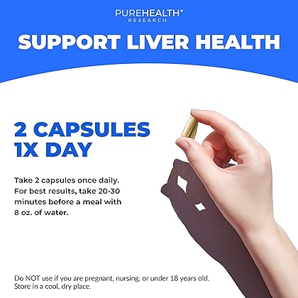 Liver Health – Liver Cleanse Detox & Repair with Artichoke Extract, Milk Thistle, Dandelion Root, Turmeric, Berberine to Healthy Liver Renew with 11 Natural Nutrients, 30 Days Supply
