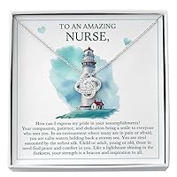 Unique Gift For Nurse, Love Knot Necklace, To An Amazing Nurse, Registered Nurse Meaningful Thoughtful Jewelry Gift, ICU Nurse Practitioner