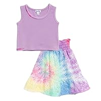 Splendid Girl's Rainbow Eyelet Skirt Set (Toddler/Little Kids)