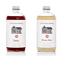 Pink House Alchemy Tonic and Winter Mint Syrup 16 OZ bottles