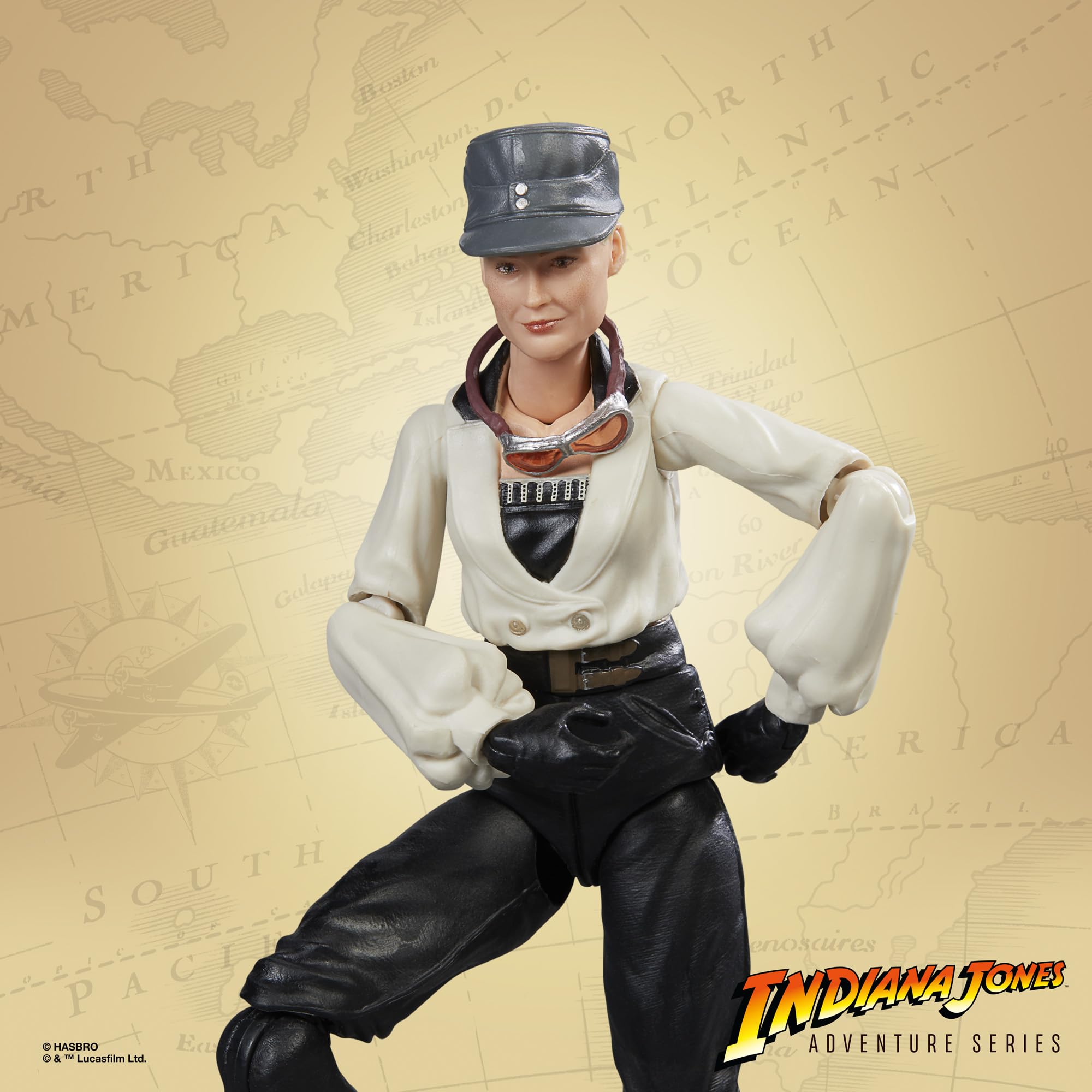 Indiana Jones and The Last Crusade Adventure Series Dr. Elsa Schneider Action Figure, 6-inch Action Figures, Toys for Kids Ages 4 and Up