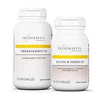 Integrative Therapeutics Energize & Recover Bundle - Active B-Complex and Theracurmin HP Support Combo - 60 Capsules + 120 Capsules