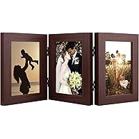 Photo Frame, 4x6, Brown, 3 Count