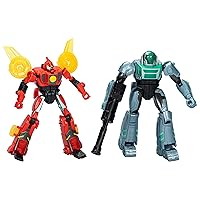 EarthSpark Cyber-Combiner Terran Twitch and Robby Malto Robot Action Figures, Interactive Toys for Boys and Girls Ages 6 and Up