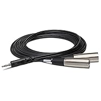 Hosa CYX-402M 3.5 mm TRS to Dual XLR3M Stereo Breakout Cable, 2 Meters