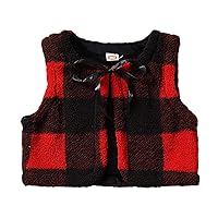 5 Toddler Girls Coat Coat Winter Windproof Thicken Coat Jacket Kids Warm Plaid Prints Vest Camouflage Coat for