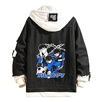 Anime BLUE LOCK Denim Jacket Isagi Yoichi Long Sleeve Jeans Sweatshirt Sweater Hoodie