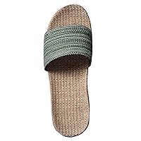 Mens Vegan Slippers Size 14 Slippers Cotton And Linen Home Anti Slip Thick Soles Men Summer Slippers for Men