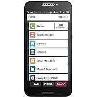 Jitterbug Smart2 No-Contract Easy-to-use Smartphone for Seniors by GreatCall,Black