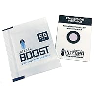 Integra Boost 4g Humidiccant Bulk 55% (36/Pack) – 2-Way Humidity Control Packs – Includes 36 Replacement Indicator Cards