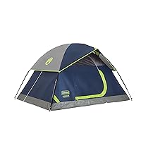 Coleman Sundome Camping Tent, 2/3/4/6 Person Dome Tent with Snag-Free Poles for Easy Setup in Under 10 Mins, Included Rainfly Blocks Wind & Rain, Tent for Camping, Festivals, Backyard, Sleepovers