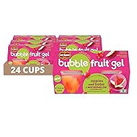 Del Monte Bubble Fruit Gel Apple Watermelon Fruit Cup Snacks, 4.5 Ounce - 4 Count (Pack of 6)