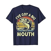 Mens Bass Fishing-Shirt Ive Got A Big Mouth Fish Dad Funny Hooker T-Shirt