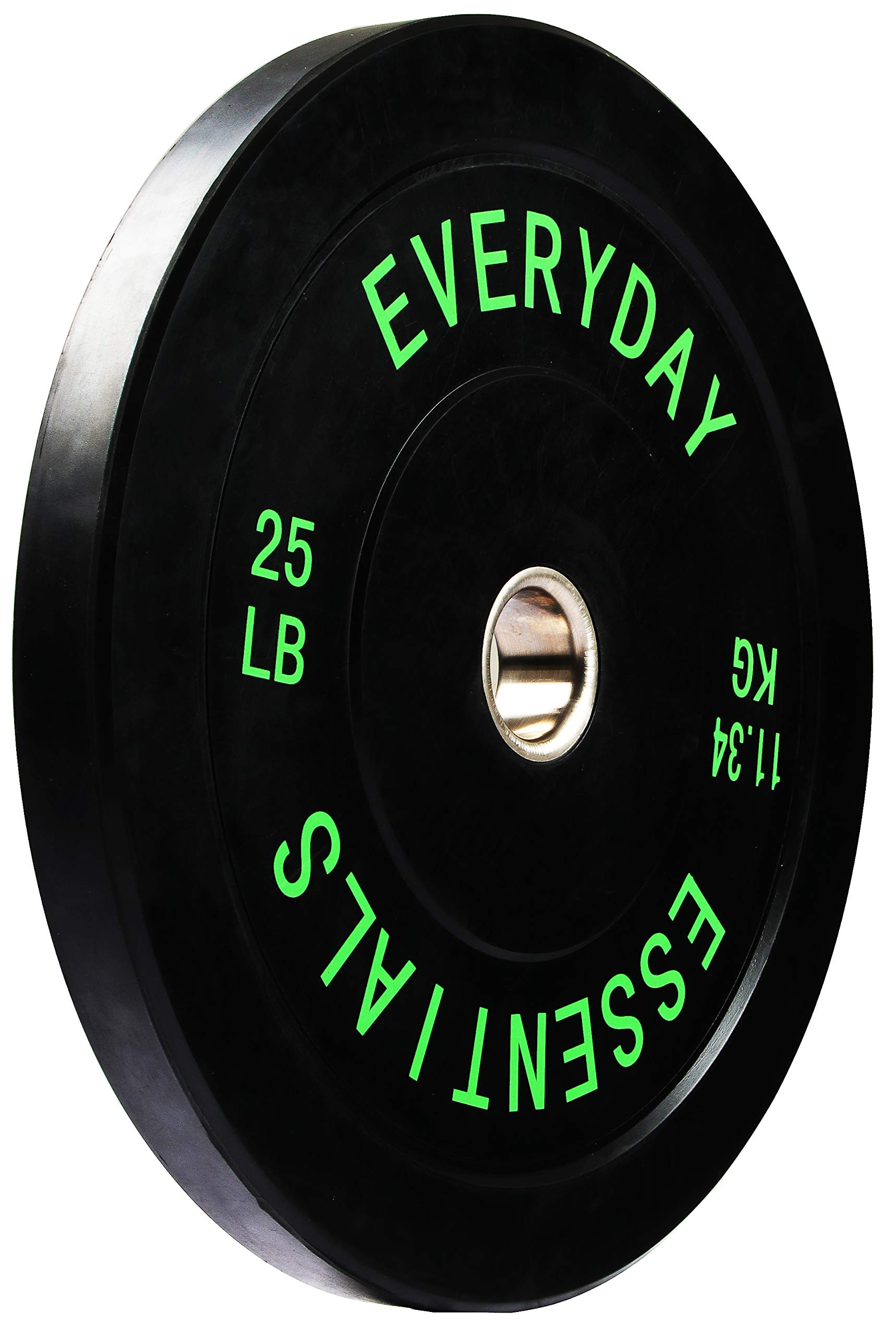 BalanceFrom Color Coded Black Olympic Bumper Plate Weight Plate with Steel Hub, Pairs or Sets