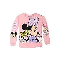 Girl's Minnie Checkered Bow Long Sleeve Shirt, Size 14/16 Pink